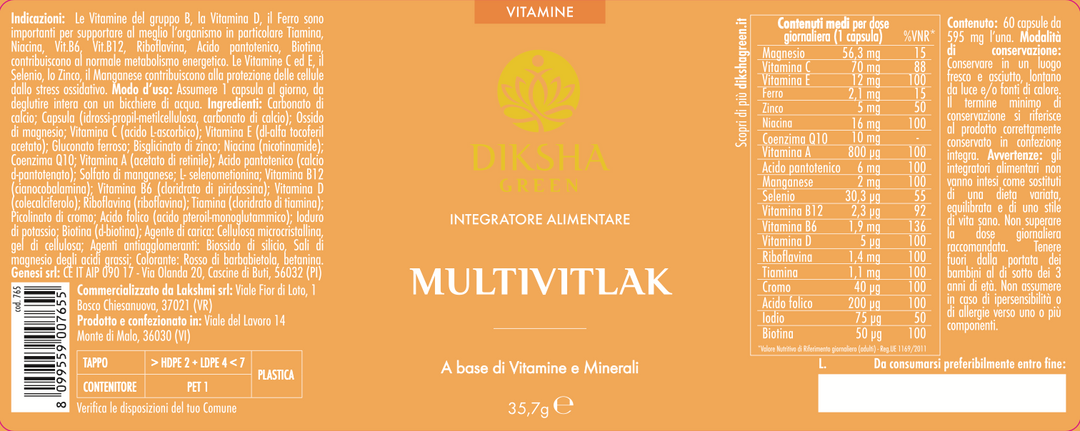MULTIVIT LAK - activates metabolic processes